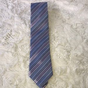 EUC Tattersall of London Blue/Purple Striped Tie